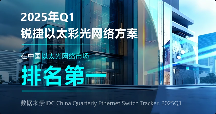 2025年Q1 锐捷以太彩光网络方案排名第一